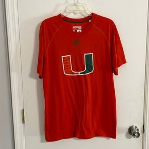 Adidas Sport Shirt U Miami Hurricanes size L